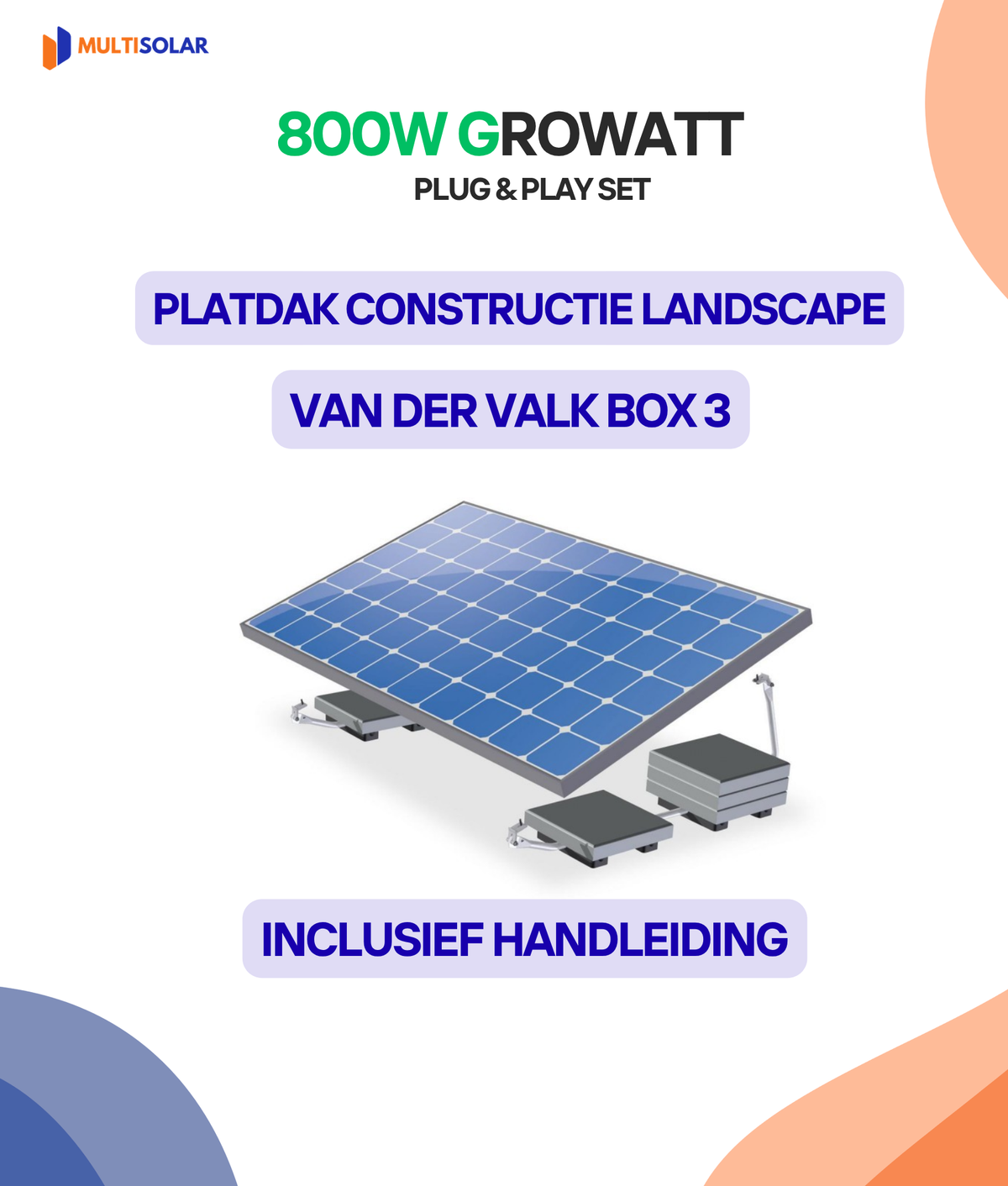 Système de panneaux solaires Growatt Plug &amp; Play – 2 panneaux (micro-onduleur, câblage et panneaux inclus)