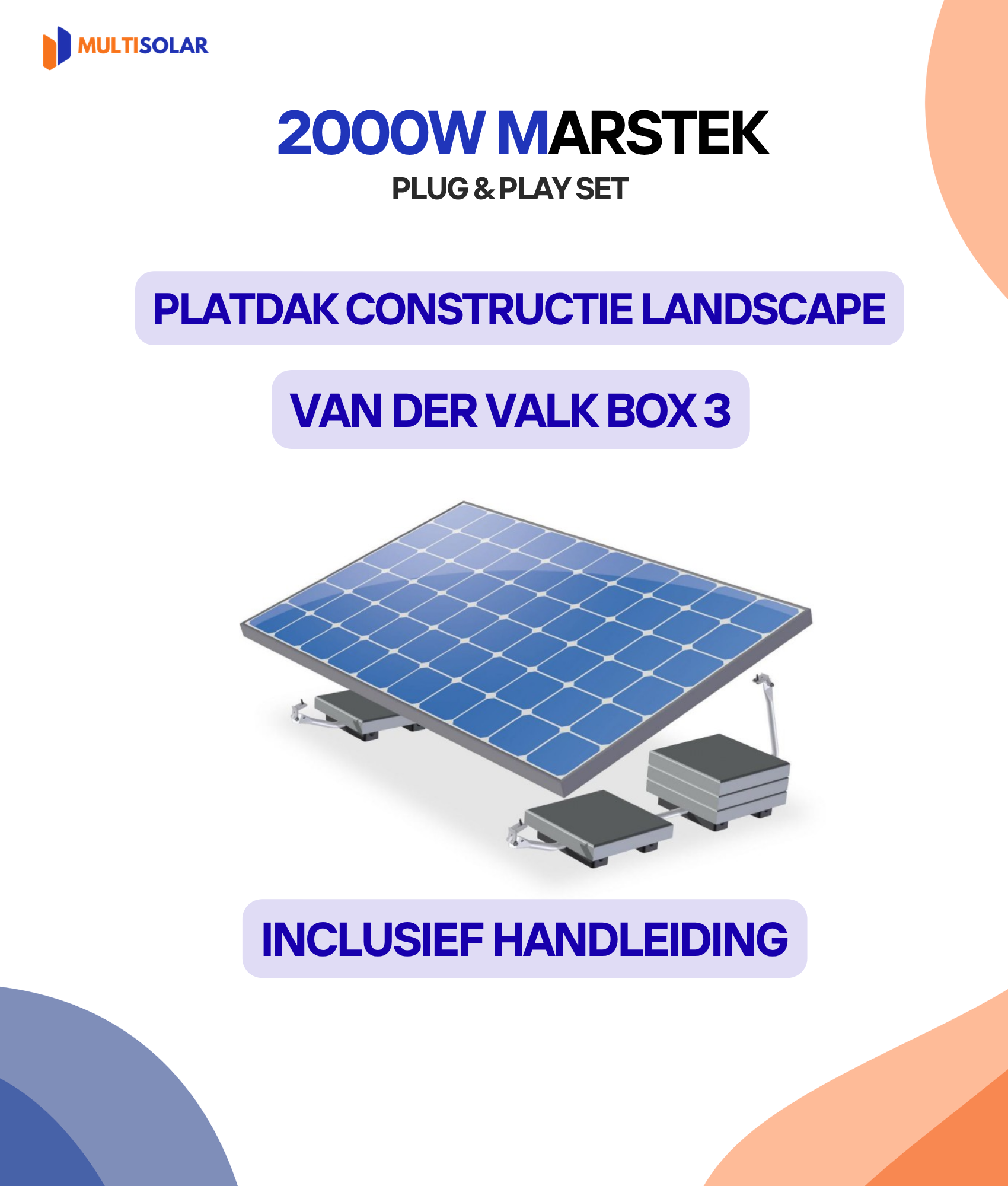 Système de panneaux solaires Hoymiles Plug &amp; Play – 4 panneaux (micro-onduleur, câblage et sous-structure inclus)