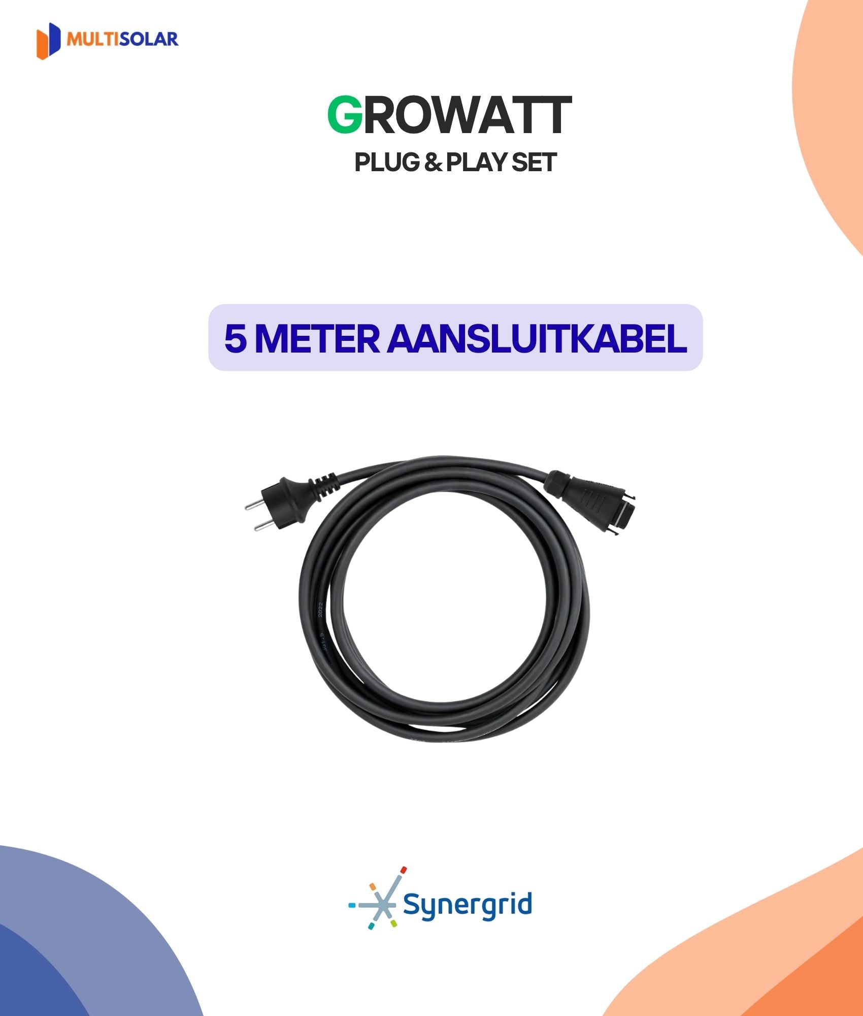 Système de panneaux solaires Growatt Plug &amp; Play – 2 panneaux (micro-onduleur, câblage et panneaux inclus)