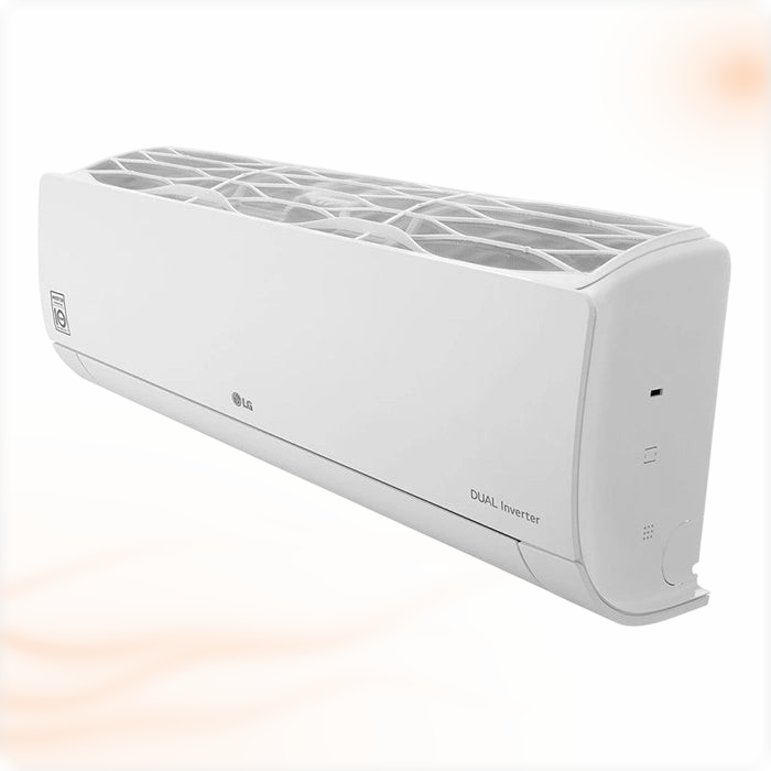 LG Comfort binnenunit met wifi, schuin bovenaanzicht