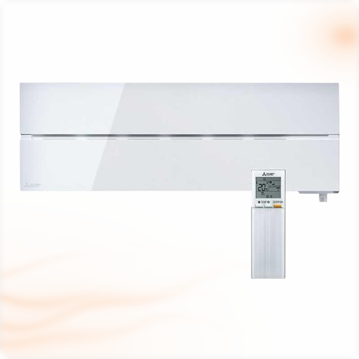 Mitsubishi Electric Diamond MSZ-LN25VG2W airco set 2,5 kW, binnenunit en afstandsbediening