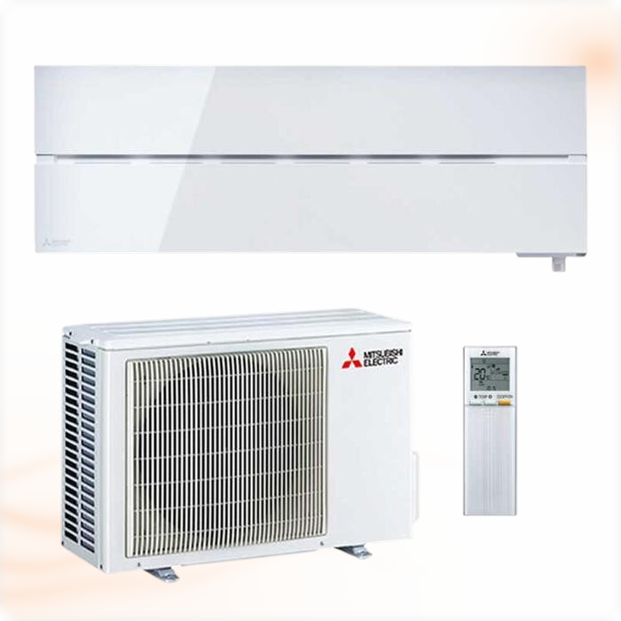 Mitsubishi Electric Diamond Natural White MSZ-LN25VG2W airco set 2,5 kW