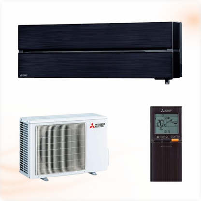Mitsubishi Electric Diamond MSZ-LN25VG2B airco set 2,5 kW, complete set met afstandsbediening