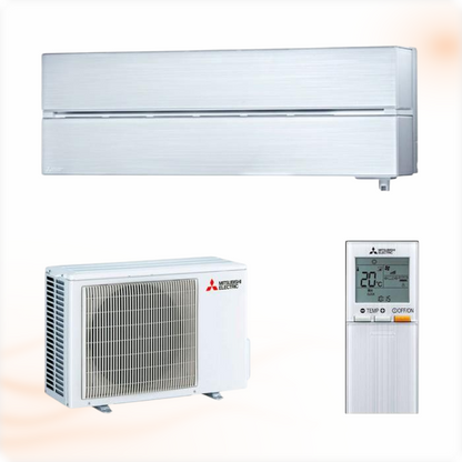 Mitsubishi Electric Diamond MSZ-LN25VG2V airco set 2,5 kW, complete set met afstandsbediening