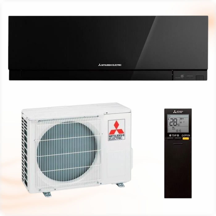 Mitsubishi Electric Premium Onyx Black MSZ-EF25VGK-B 2,5 kW Airconditioner SET (met WiFi)