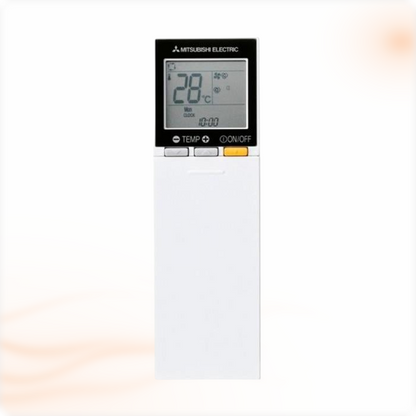 Afstandsbediening van de Mitsubishi Electric Premium Silver