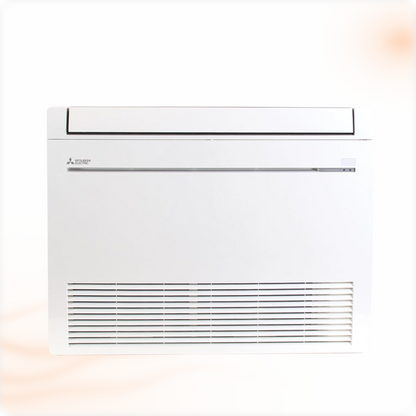 Mitsubishi Electric MFZ-KT50VG vloermodel airco set 5,0 kW, binnenunit, vooraanzicht