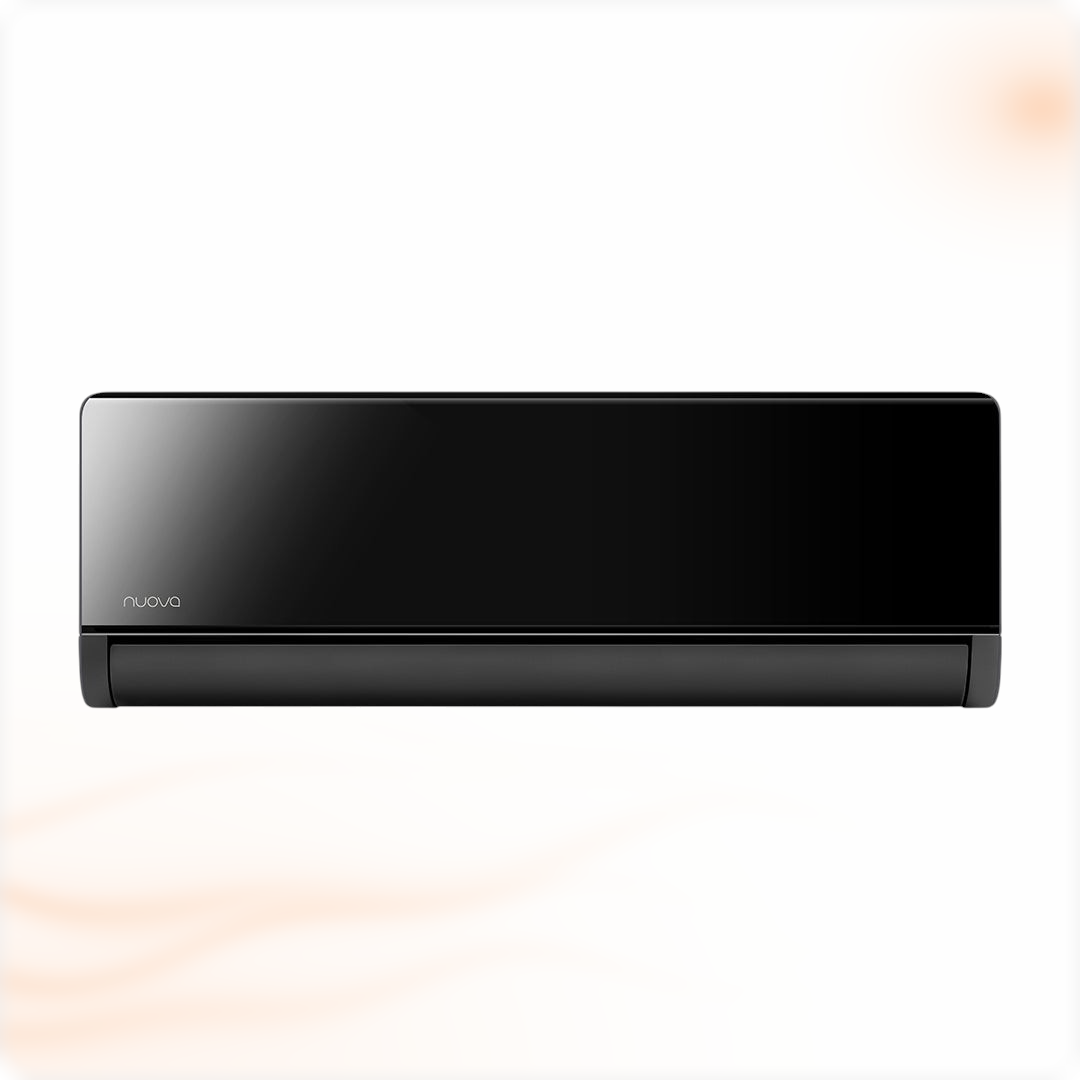Nuova Stellar Inverter airco set 3,5 kW, zwarte binnenunit, vooraanzicht