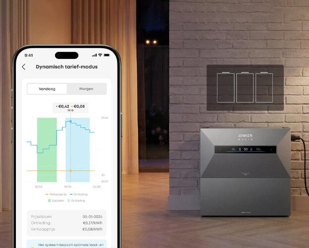 Anker SOLIX Solarbank Max AC Anker Intelligence AI energiebeheer