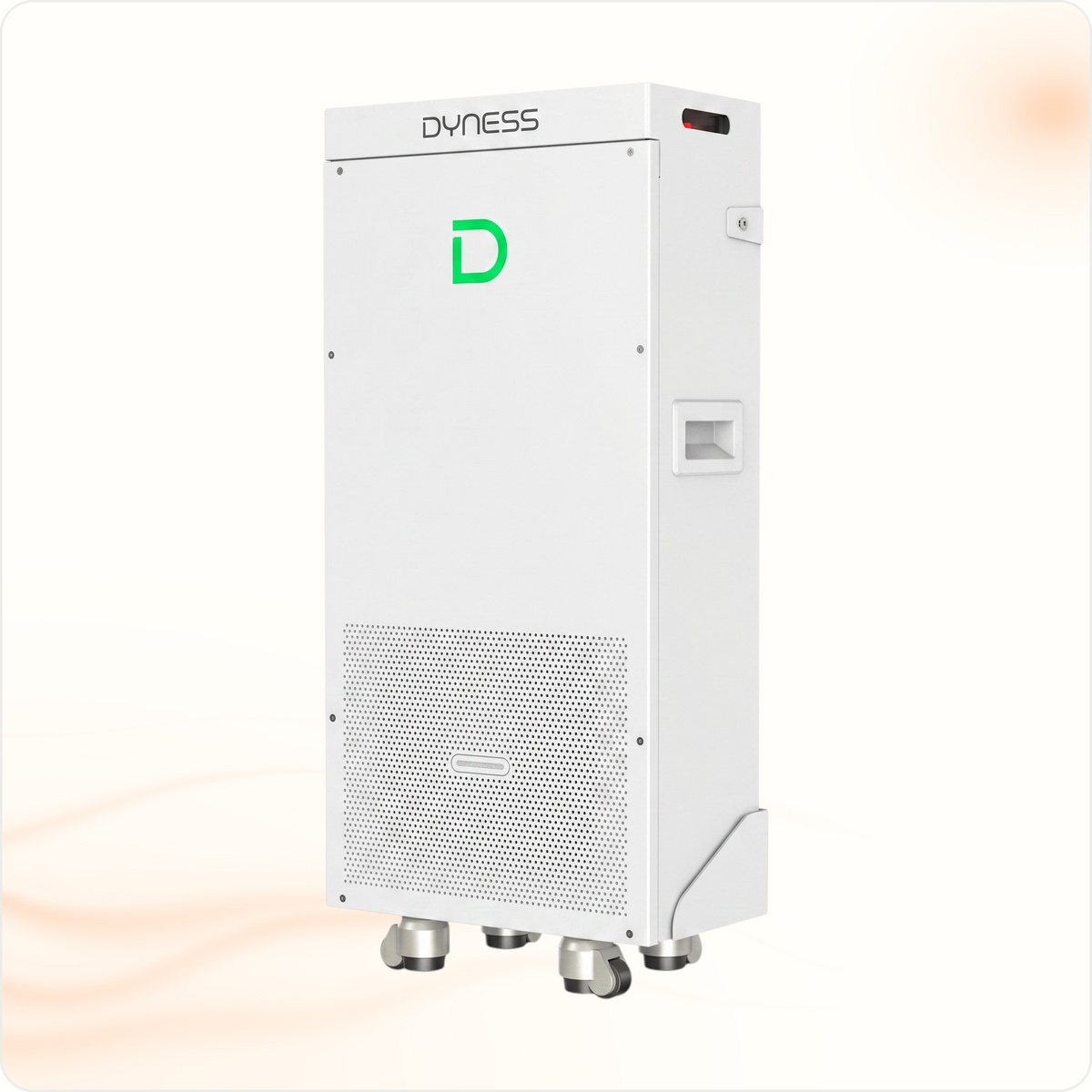 Multi Solar Dyness PowerBrick Plus 16.07 kWh white LiFePO4 home battery unit with wheels and integrated cooling vents