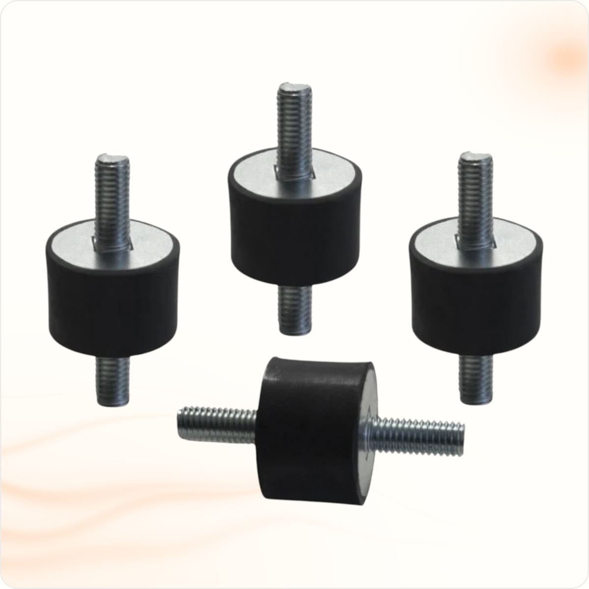 Vibratiedempers voor airco-buitenunits, set van 4