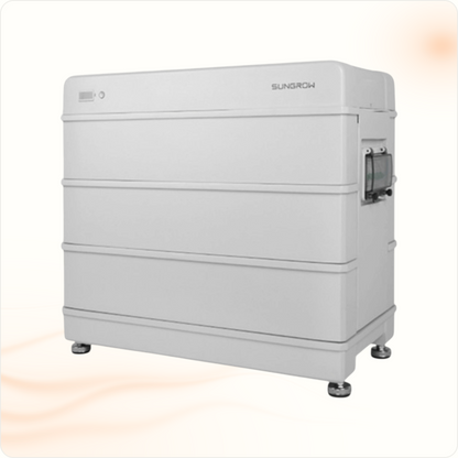 Multi Solar Sungrow SBR096 modular home battery system with 9.6 kWh capacity in a white rectangular cabinet