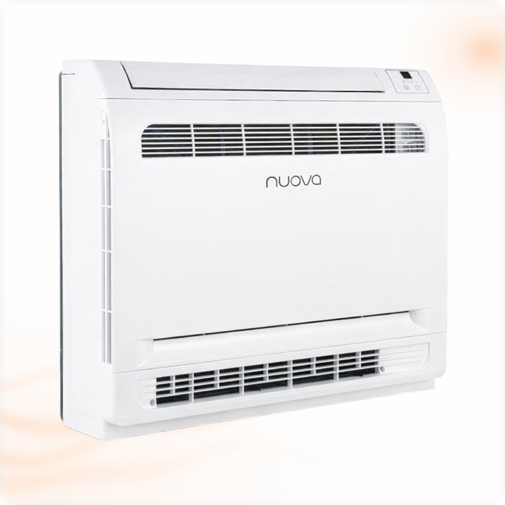 Nuova vloermodel airco set 3,5 kW, binnenunit, vooraanzicht