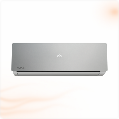 Nuova Infinity AI Smart airco set 2,5 kW, zilveren binnenunit, vooraanzicht