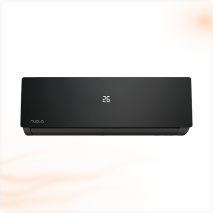Nuova Infinity AI Smart airco set 2,5 kW, zwarte binnenunit, vooraanzicht